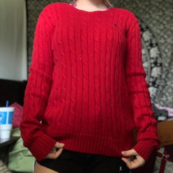 Red polo crew neck - Picture 2 of 3